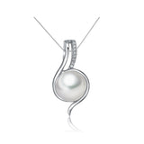 Freshwater Pearl Pendant Necklace S925 Sterling Silver Box Chains Choker
