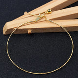 S925 Adjustable Silver Bead Memory Bracelet
