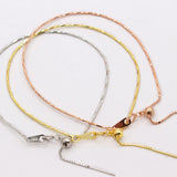 S925 Silver Adjustable Choker with Moving Beads