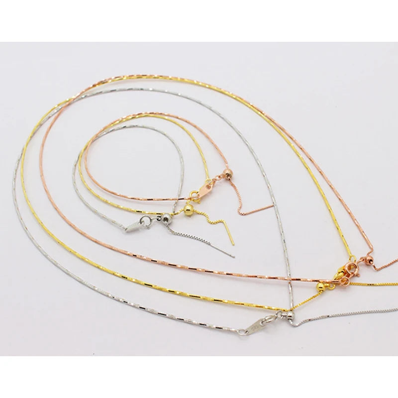S925 Silver Adjustable Choker with Moving Beads