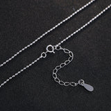 S925 Sterling Silver Beaded Necklace for DIY Jewelry