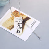 S925 Sterling Silver Beaded Necklace for DIY Jewelry