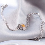 Sunshine Flowers Charm Bracelet 925 Silver 16cm+2.5cm Hot