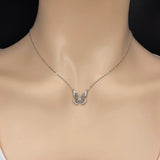 925 Sterling Silver Butterfly Pendant Necklace with CZ Stone for Women
