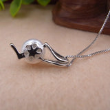 Freshwater Pearl Pendant S925 Silver Necklace Choker for Women
