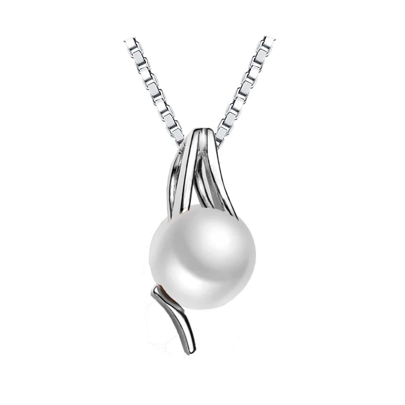 Freshwater Pearl Pendant S925 Silver Necklace Choker for Women