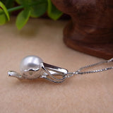 Freshwater Pearl Pendant S925 Silver Necklace Choker for Women