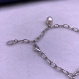 Natural Pearl Bracelet Pure Silver Jewelry Women Anklet Hot