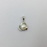 Sterling Silver Pearl Pendant Choker Necklace for Women