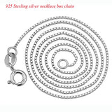 Pearl Pendant Necklace 925 Sterling Silver Chain Choker
