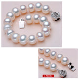 Freshwater Pearl Strand Bracelets for Women Lustrous 9-10mm Hot Fine Jewelry