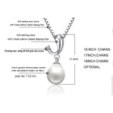 Luster Tear Drop Pearl Pendant Necklace