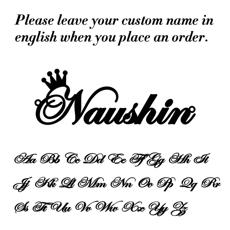 Sipuris Stainless Steel Name Bracelet Grunge Jewelry for Women