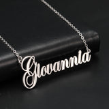 Sipuris Name Necklace Stainless Steel Choker Cuba Chains Jewelry