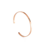 Sipuris 4mm Name Date Bracelet Stainless Steel Cuff Bangle Jewelry
