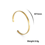 Sipuris 4mm Name Date Bracelet Stainless Steel Cuff Bangle Jewelry