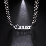 Sipuris 7MM Men's Cuban Chain Name Necklace Stainless Steel