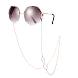 Sipuris Name Glasses Chain Stainless Steel Heart Infinity Jewelry