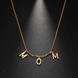Sipuris Letter Necklace Steel Name Jewelry Women Gift