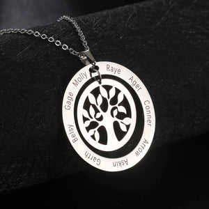 Sipuris Family Tree Necklace Personalized Name Jewelry Gift