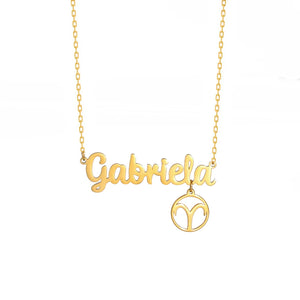 Sipuris Name Constellation Pendant Necklace - Personalized Exclusive Necklace