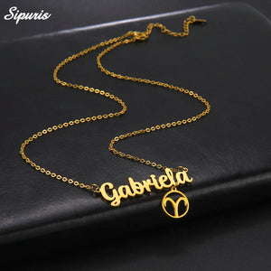 Sipuris Name Constellation Pendant Necklace - Personalized Exclusive Necklace