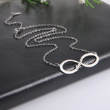 Sipuris Infinity Symbol Necklace Personalized Stainless Steel Women Jewelry