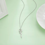 Sipuris Personalized Name Rose Necklace Stainless Steel Flower Necklace
