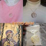 Sipuris Tree Of Life Name Necklace Stainless Steel Family Gift