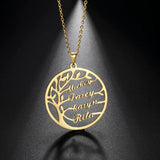 Sipuris Tree Of Life Name Necklace Stainless Steel Family Gift