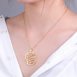 Sipuris Tree Of Life Name Necklace Stainless Steel Family Gift