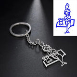 Sipuris Kids Drawing Key Chain Personalized Keychain