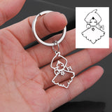 Sipuris Kids Drawing Key Chain Personalized Keychain