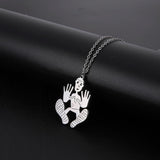 Sipuris Children's Drawing Necklace Personalized Photo Pendant Necklace