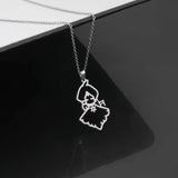 Sipuris Children's Drawing Necklace Personalized Photo Pendant Necklace