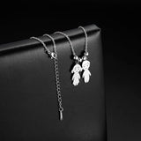 Personalized Children's Name Necklace Engraved Pendant Jewelry Gift