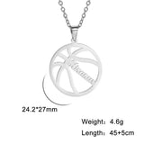 Sipuris Basketball Necklace Men Personalized Name Jewelry Boyfriend Gift