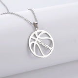 Sipuris Basketball Necklace Men Personalized Name Jewelry Boyfriend Gift