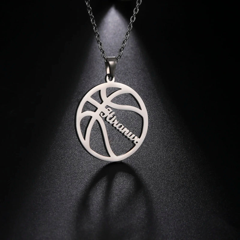 Sipuris Basketball Necklace Men Personalized Name Jewelry Boyfriend Gift