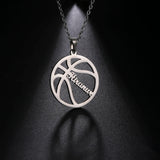 Sipuris Basketball Necklace Men Personalized Name Jewelry Boyfriend Gift