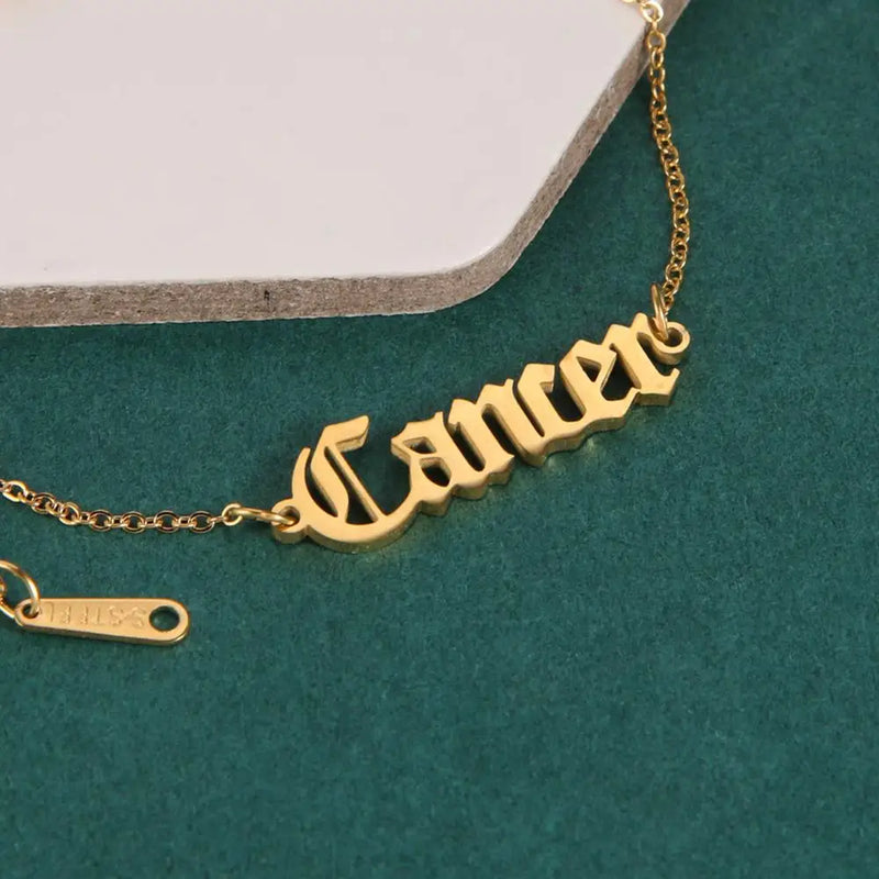 Sipuris Name Bracelet, Personalized Stainless Steel Letter Bracelet