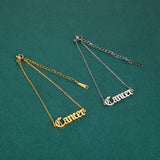 Sipuris Name Bracelet, Personalized Stainless Steel Letter Bracelet