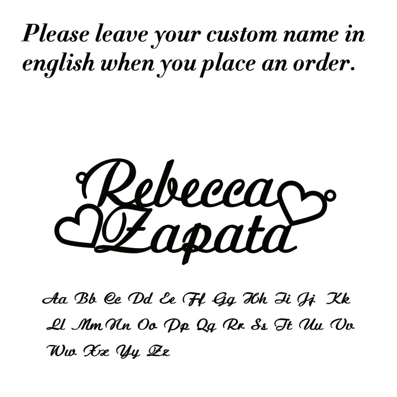 Sipuris Double Name Stainless Steel Necklace Gift