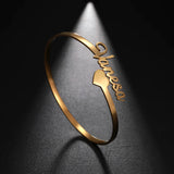 Sipuris Hot Name Bracelet for Women Stainless Steel Personalized Bracelet