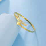 Sipuris Hot Name Bracelet for Women Stainless Steel Personalized Bracelet