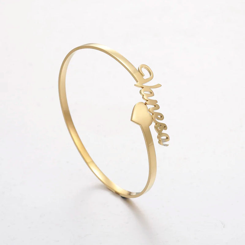Sipuris Hot Name Bracelet for Women Stainless Steel Personalized Bracelet