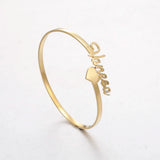 Sipuris Hot Name Bracelet for Women Stainless Steel Personalized Bracelet