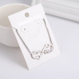 Sipuris Infinity Name Bracelet Stainless Steel Adjustable Box Chain