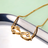 Sipuris Infinity Name Bracelet Stainless Steel Adjustable Box Chain