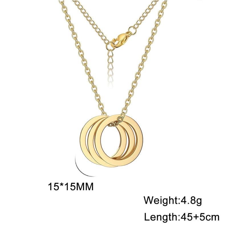 Golden Choker Necklace with Multiple Names Engraving